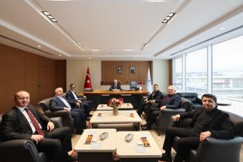 Tavşanlı Belediye Başkanı ve Baştaş Grup Yönetim Kurulu Başkanından Rektörümüze Nezaket Ziyareti