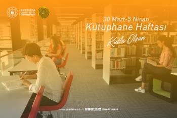 Rektörümüz Prof. Dr. İsmail Boz'un “62. Kütüphane Haftası” Dolayısıyla Mesajı