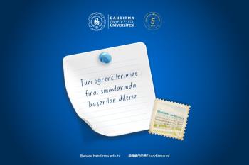 Tüm Öğrencilerimize Dönem Sonu Sınavlarında Başarılar Diliyoruz!