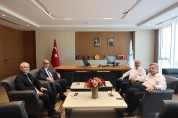 İstanbul Esenyurt Üniversitesi Rektöründen Rektörümüze Nezaket Ziyareti
