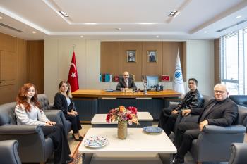 Rektörümüz TRT’den Ödül Alan Öğrencimizi Ağırladı